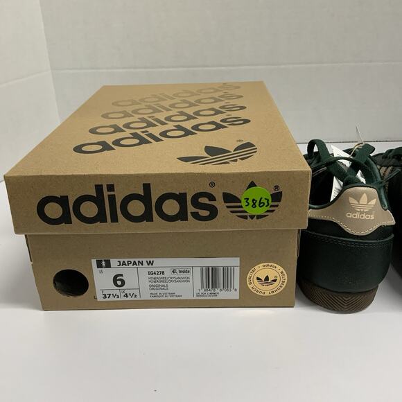 Adidas Japan Mineral Green Crystal Sand IG4278 Size 6 Women Low Top Sneaker Rare - Picture 9 of 9